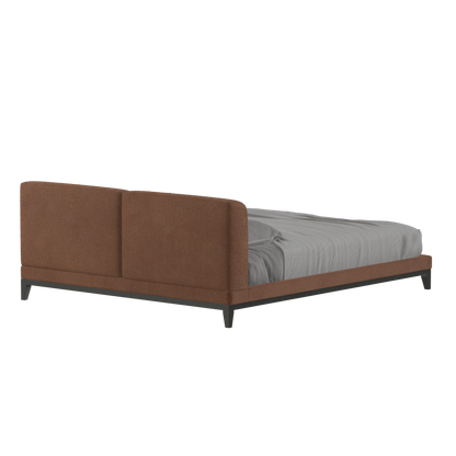 Infinity Upholstered Double Bed with Elegant Headboard