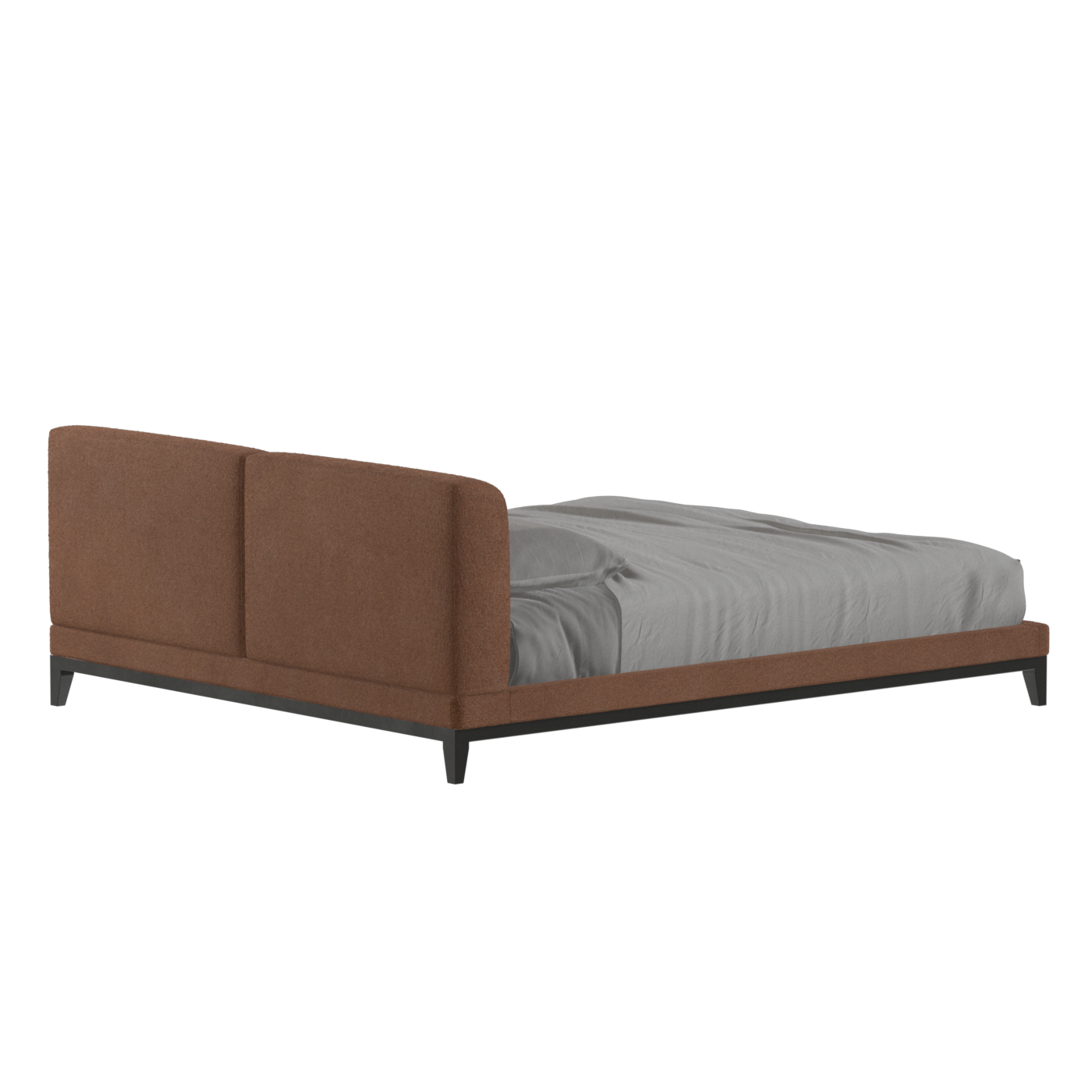 Infinity Upholstered Double Bed with Elegant Headboard