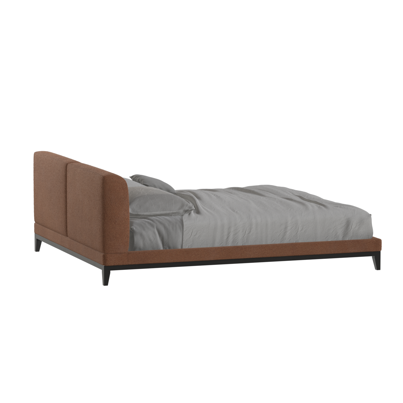 Infinity Upholstered Double Bed with Elegant Headboard