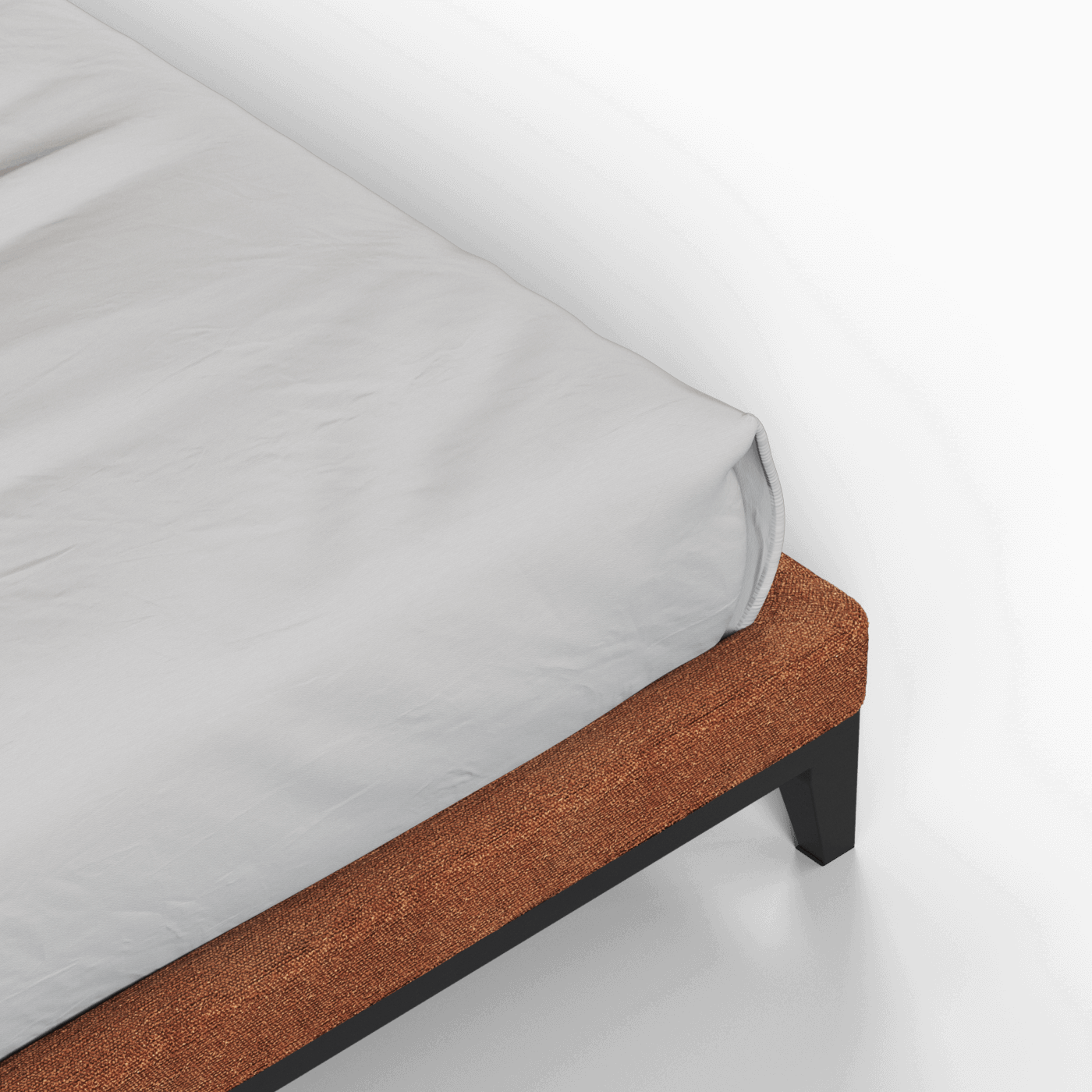 Infinity Upholstered Double Bed with Elegant Headboard