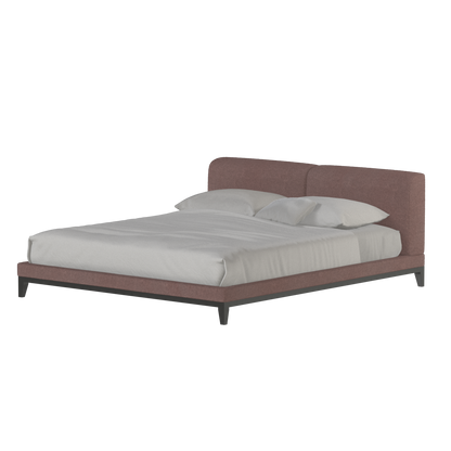 Infinity Upholstered Double Bed with Elegant Headboard