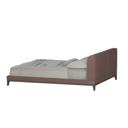 Infinity Upholstered Double Bed with Elegant Headboard