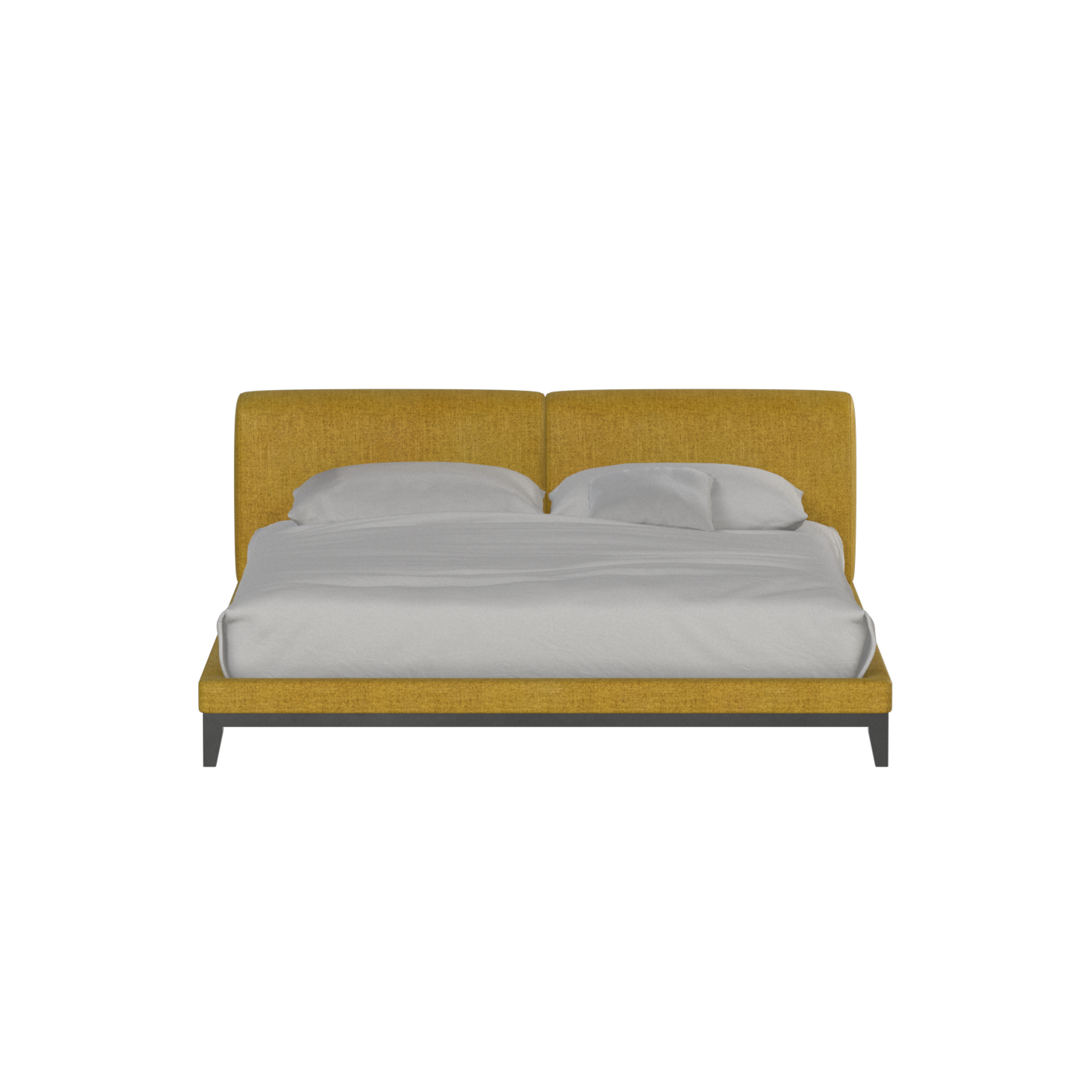 Infinity Upholstered Double Bed with Elegant Headboard