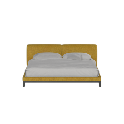 Infinity Upholstered Double Bed with Elegant Headboard