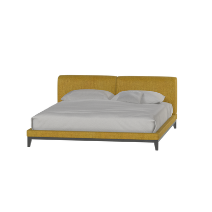 Infinity Upholstered Double Bed with Elegant Headboard