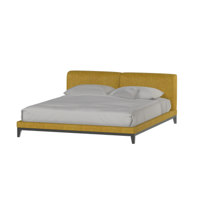 Infinity Upholstered Double Bed with Elegant Headboard