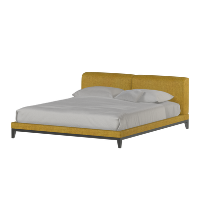 Infinity Upholstered Double Bed with Elegant Headboard