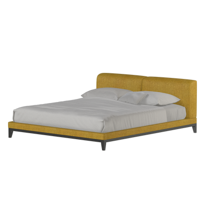 Infinity Upholstered Double Bed with Elegant Headboard