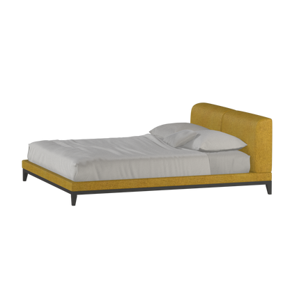 Infinity Upholstered Double Bed with Elegant Headboard