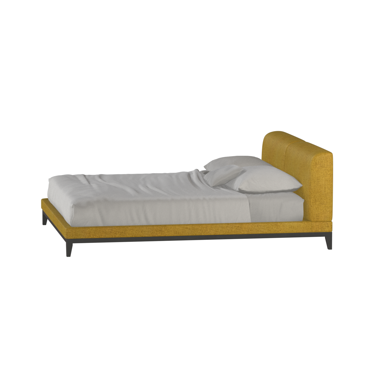 Infinity Upholstered Double Bed with Elegant Headboard