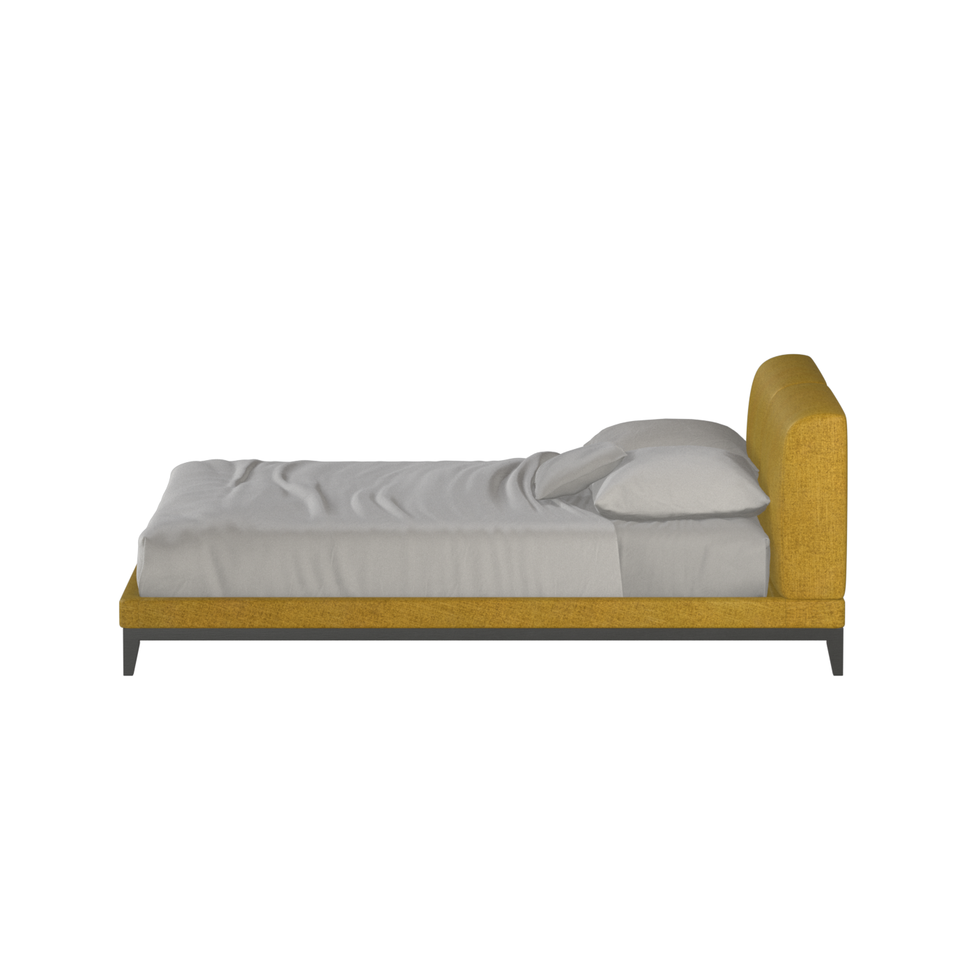 Infinity Upholstered Double Bed with Elegant Headboard