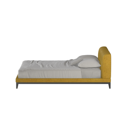 Infinity Upholstered Double Bed with Elegant Headboard
