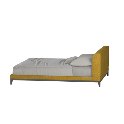 Infinity Upholstered Double Bed with Elegant Headboard
