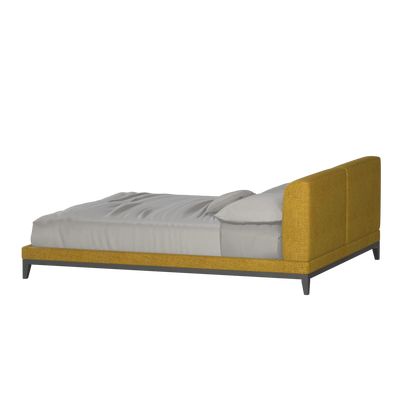 Infinity Upholstered Double Bed with Elegant Headboard