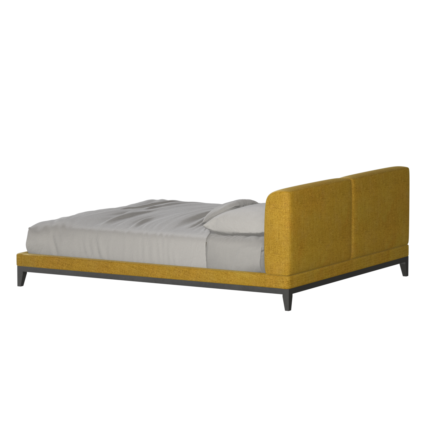 Infinity Upholstered Double Bed with Elegant Headboard