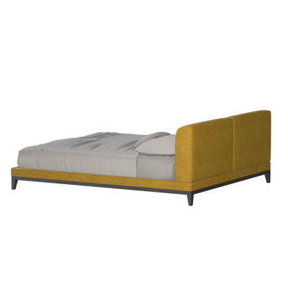 Infinity Upholstered Double Bed with Elegant Headboard