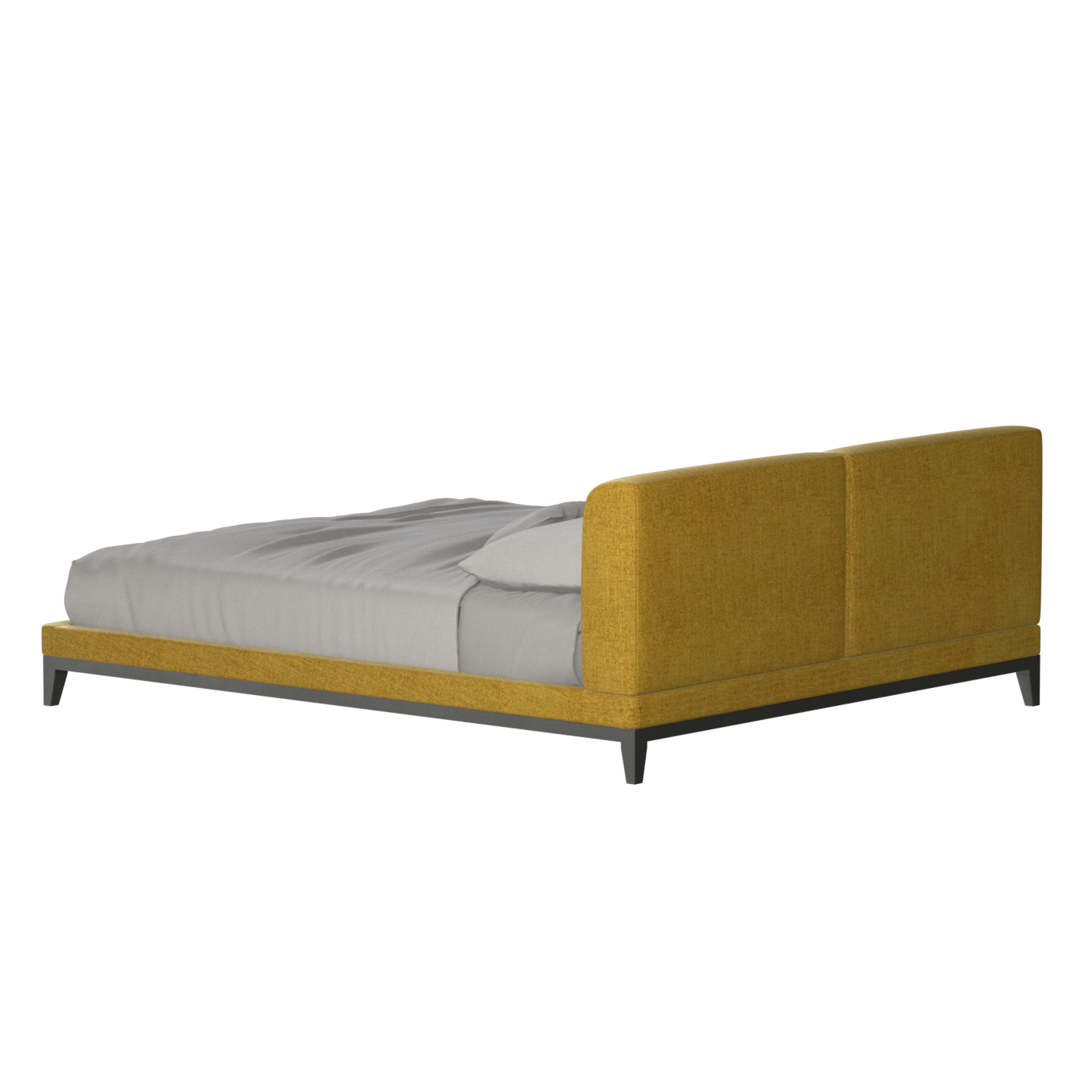 Infinity Upholstered Double Bed with Elegant Headboard