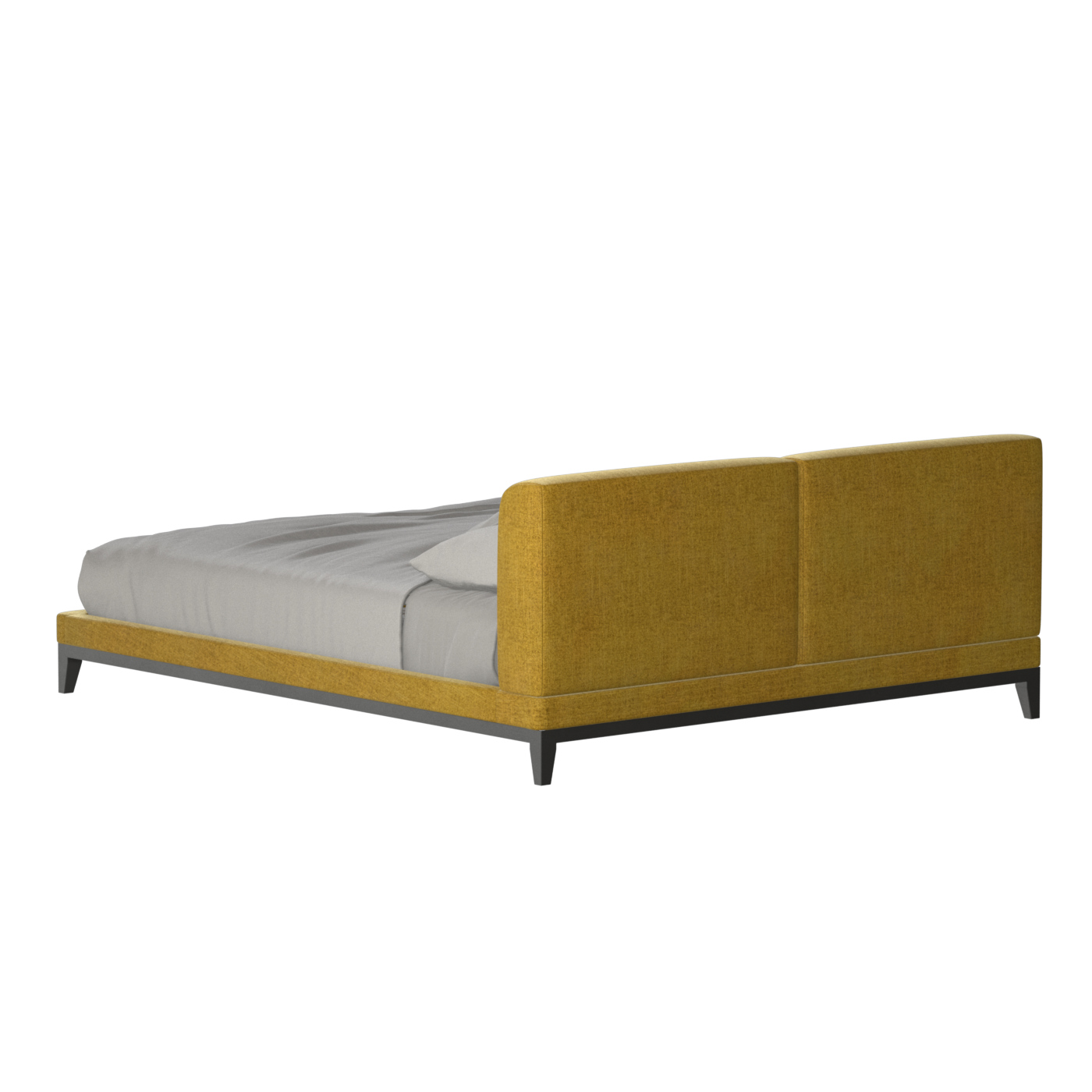Infinity Upholstered Double Bed with Elegant Headboard
