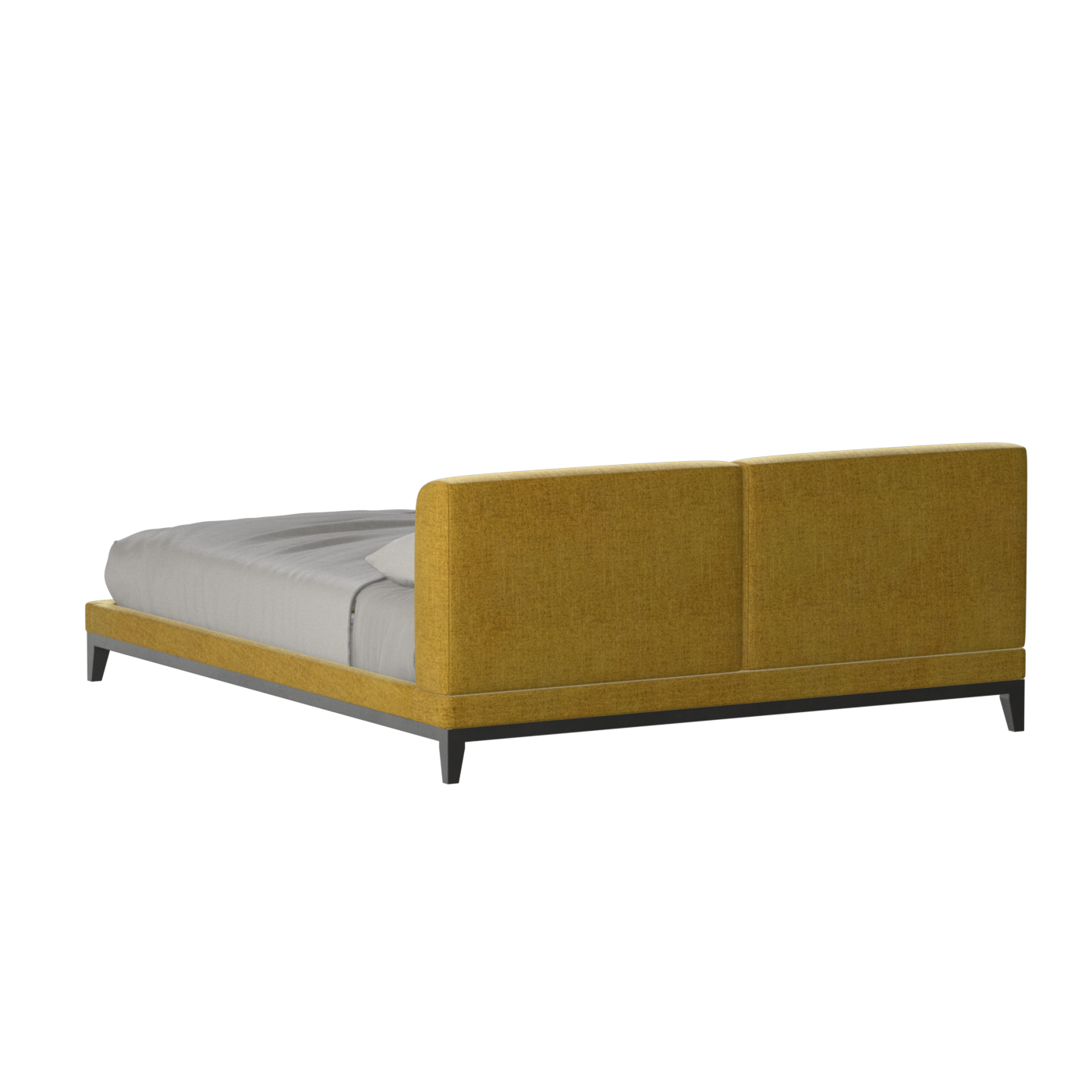 Infinity Upholstered Double Bed with Elegant Headboard