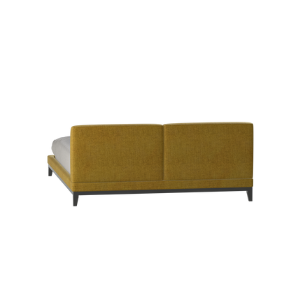 Infinity Upholstered Double Bed with Elegant Headboard