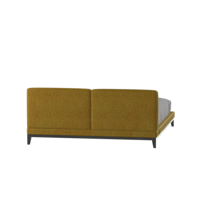Infinity Upholstered Double Bed with Elegant Headboard