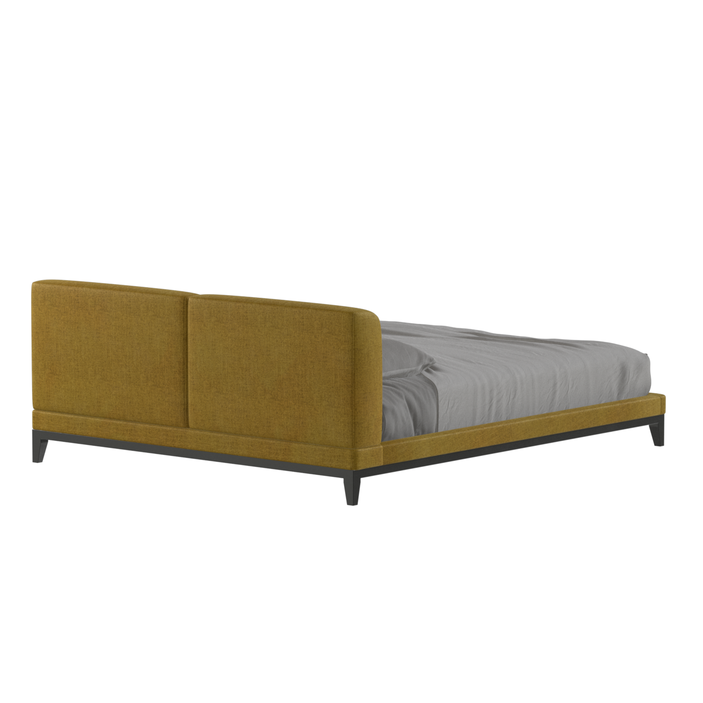 Infinity Upholstered Double Bed with Elegant Headboard