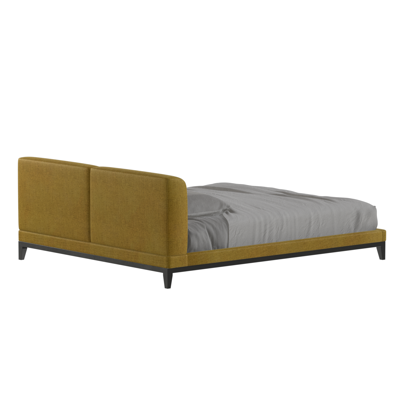 Infinity Upholstered Double Bed with Elegant Headboard