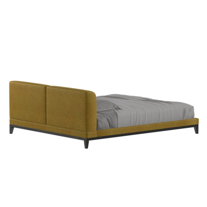 Infinity Upholstered Double Bed with Elegant Headboard