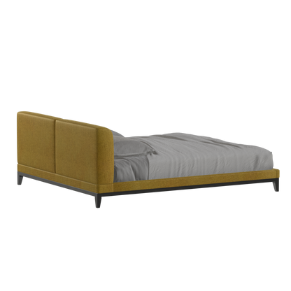 Infinity Upholstered Double Bed with Elegant Headboard