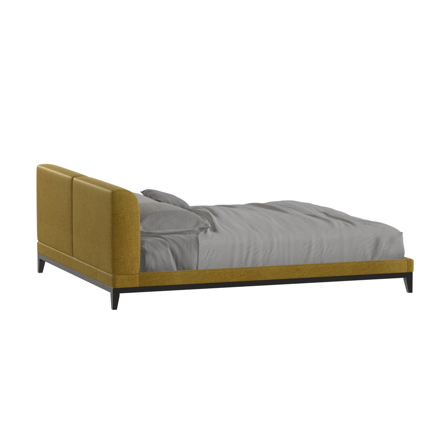 Infinity Upholstered Double Bed with Elegant Headboard
