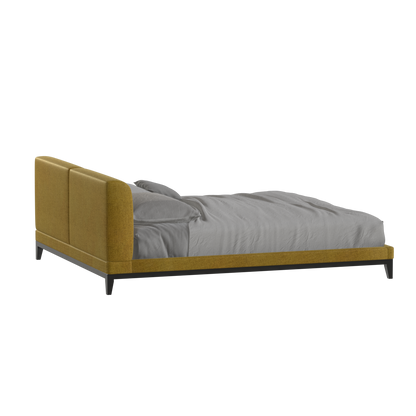 Infinity Upholstered Double Bed with Elegant Headboard