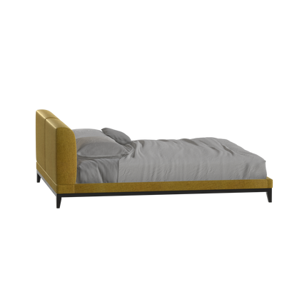 Infinity Upholstered Double Bed with Elegant Headboard