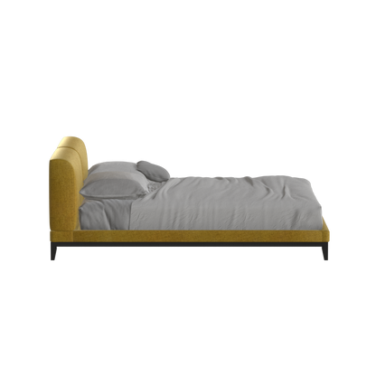 Infinity Upholstered Double Bed with Elegant Headboard