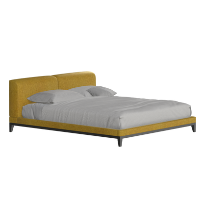 Infinity Upholstered Double Bed with Elegant Headboard