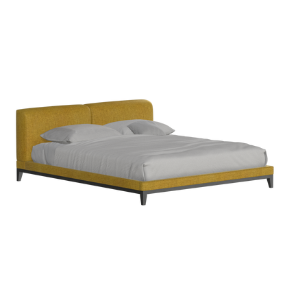 Infinity Upholstered Double Bed with Elegant Headboard