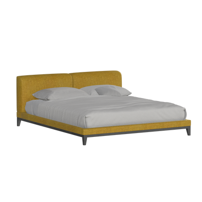 Infinity Upholstered Double Bed with Elegant Headboard
