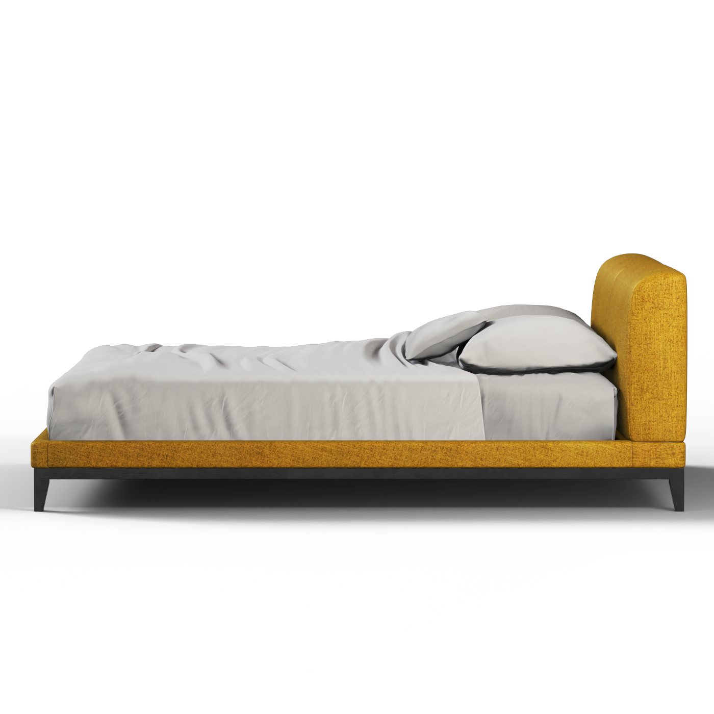 Infinity Upholstered Double Bed with Elegant Headboard