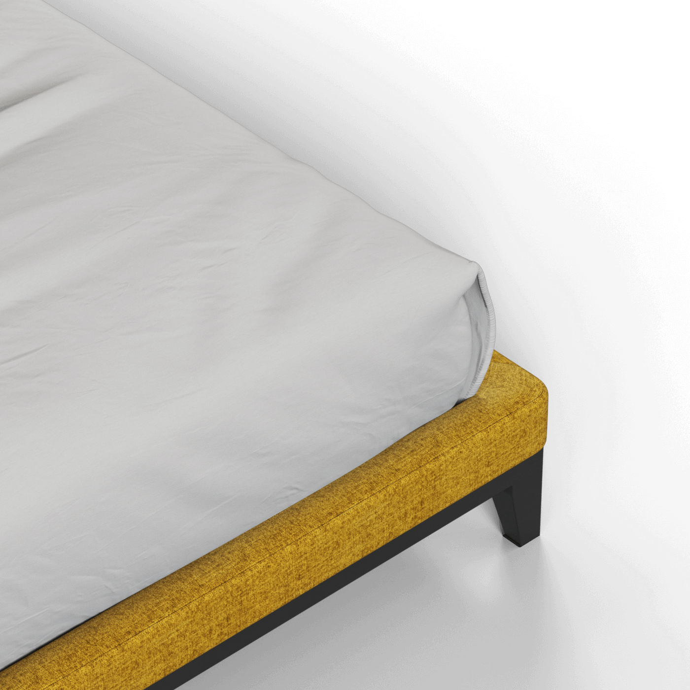 Infinity Upholstered Double Bed with Elegant Headboard