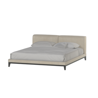 Infinity Upholstered Double Bed with Elegant Headboard