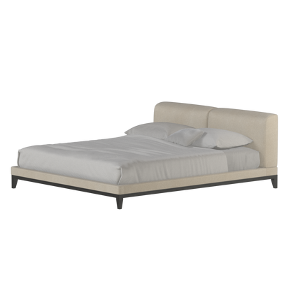 Infinity Upholstered Double Bed with Elegant Headboard
