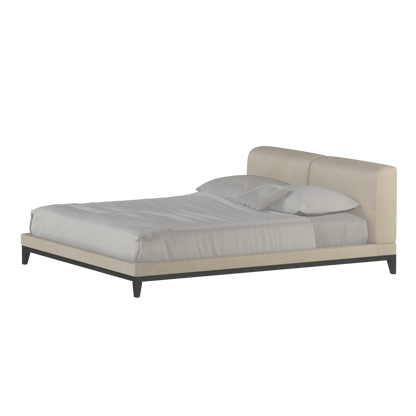 Infinity Upholstered Double Bed with Elegant Headboard