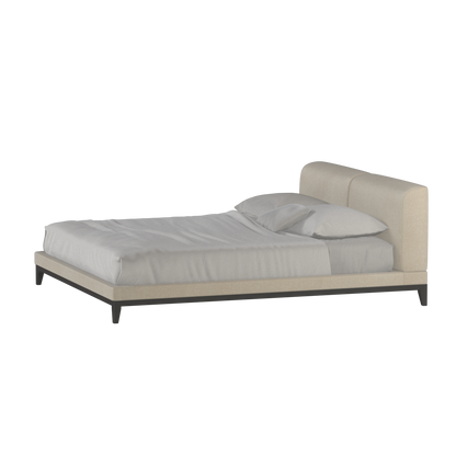 Infinity Upholstered Double Bed with Elegant Headboard