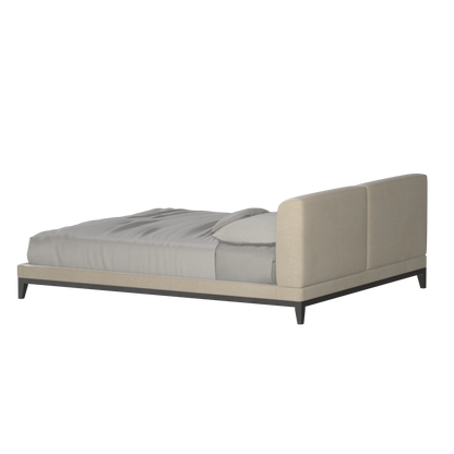 Infinity Upholstered Double Bed with Elegant Headboard
