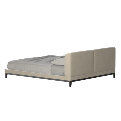 Infinity Upholstered Double Bed with Elegant Headboard