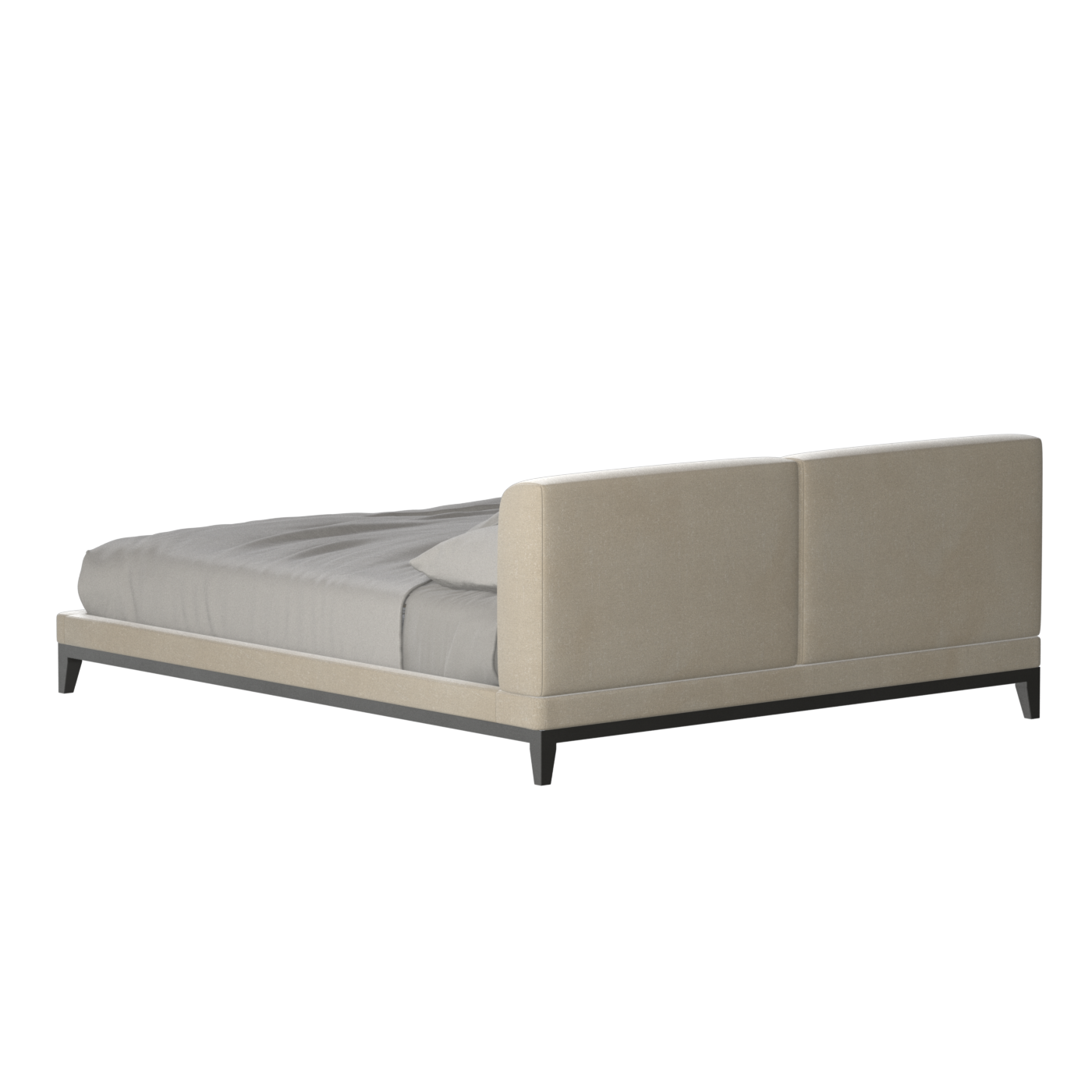 Infinity Upholstered Double Bed with Elegant Headboard
