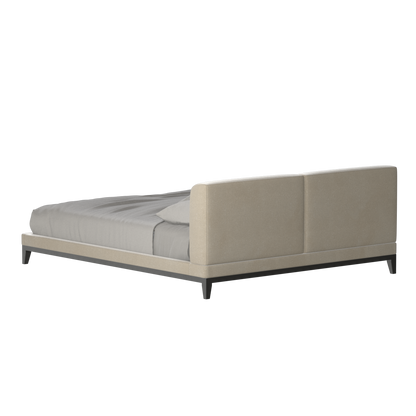 Infinity Upholstered Double Bed with Elegant Headboard