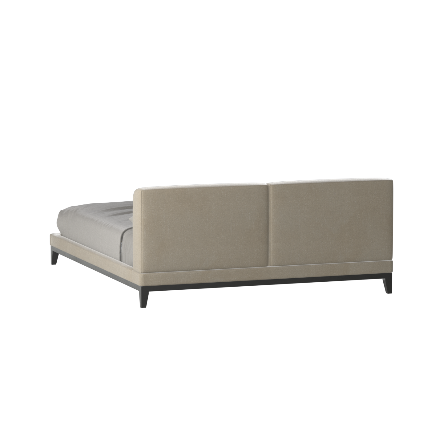 Infinity Upholstered Double Bed with Elegant Headboard