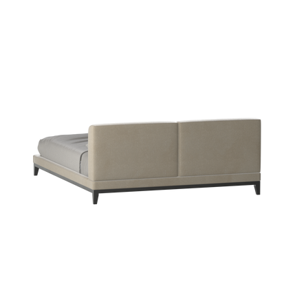 Infinity Upholstered Double Bed with Elegant Headboard