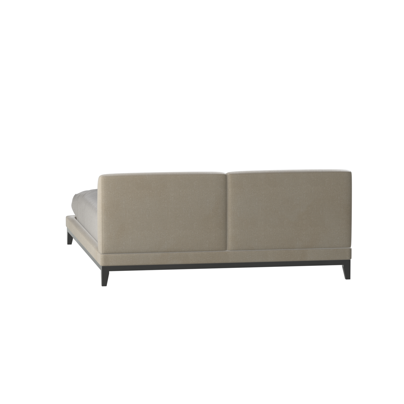 Infinity Upholstered Double Bed with Elegant Headboard