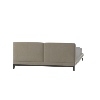 Infinity Upholstered Double Bed with Elegant Headboard